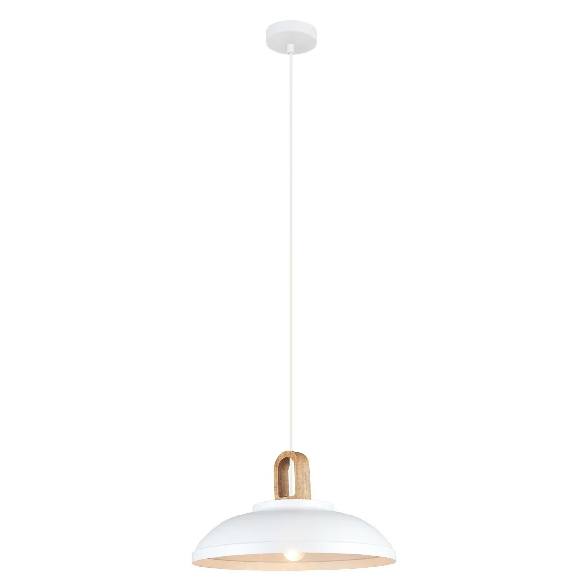 Danito, nowoczesna lampa wisząca, biała, E27, MDM3153/1L W